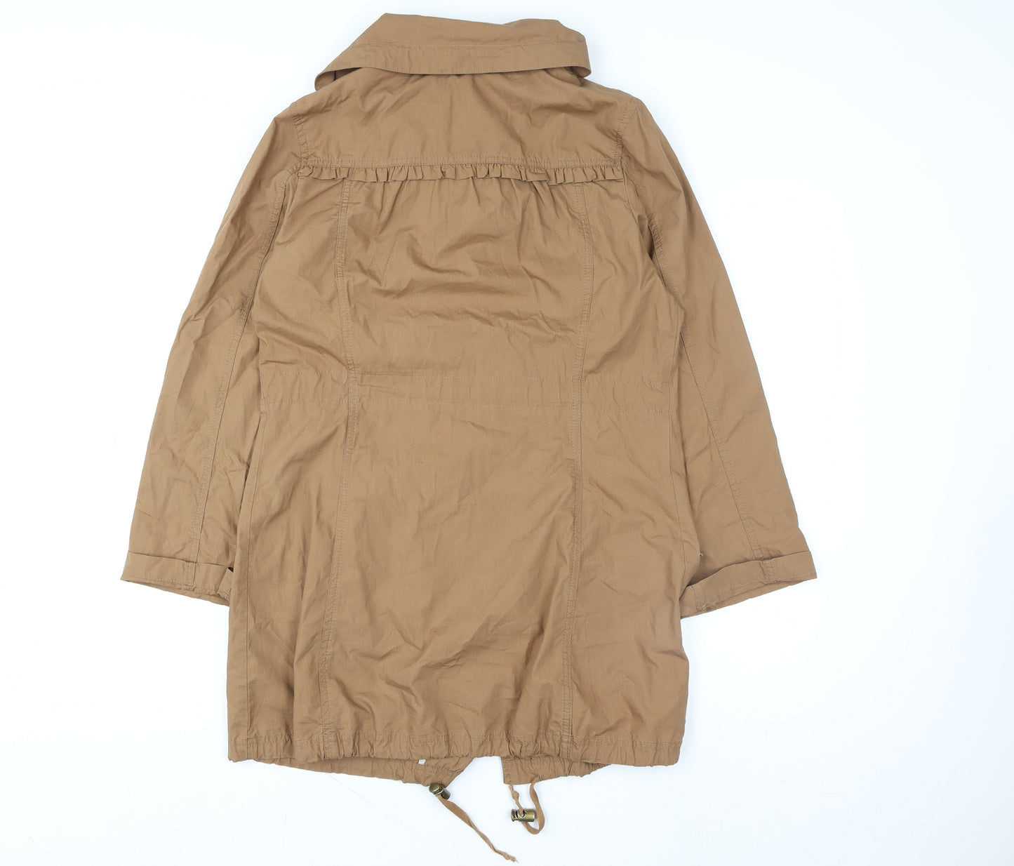 Denim Co Women's Brown Cotton Parka Coat Size 14