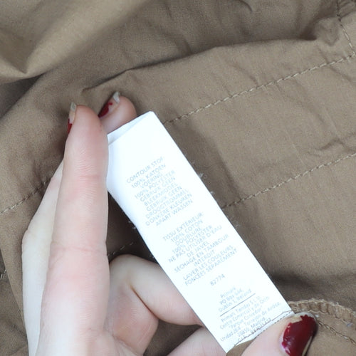 Denim Co Women's Brown Cotton Parka Coat Size 14