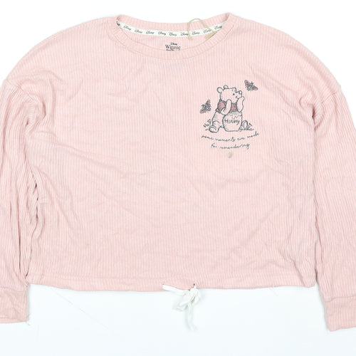 Primark Disney Winnie the Pooh Pink Long Sleeve Pyjama Top Women M