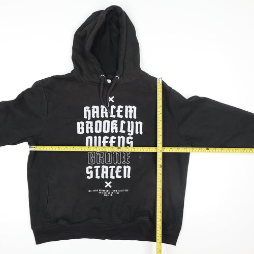 Cedarwood State Black XL Hoodie Harlem Brooklyn Print Unisex