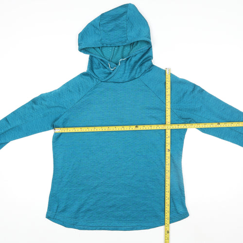 Dunnes Stores Women Blue Hooded Pullover Sweatshirt Size 12