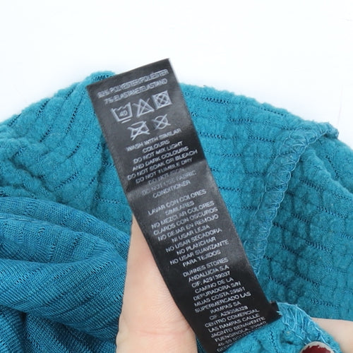 Dunnes Stores Women Blue Hooded Pullover Sweatshirt Size 12