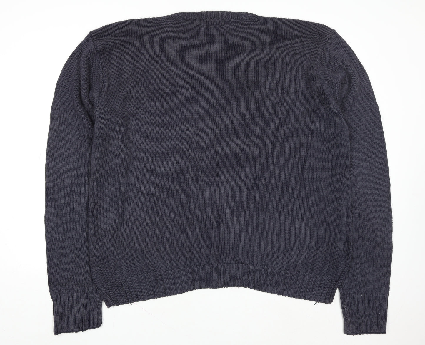 Ralph Lauren Men’s Blue 2XL Cotton Crew Neck Pullover Jumper