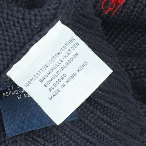 Ralph Lauren Men’s Blue 2XL Cotton Crew Neck Pullover Jumper