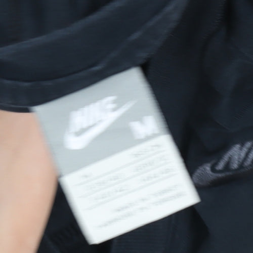 Nike Women's Black Long Sleeve Cotton Crew Neck Top M