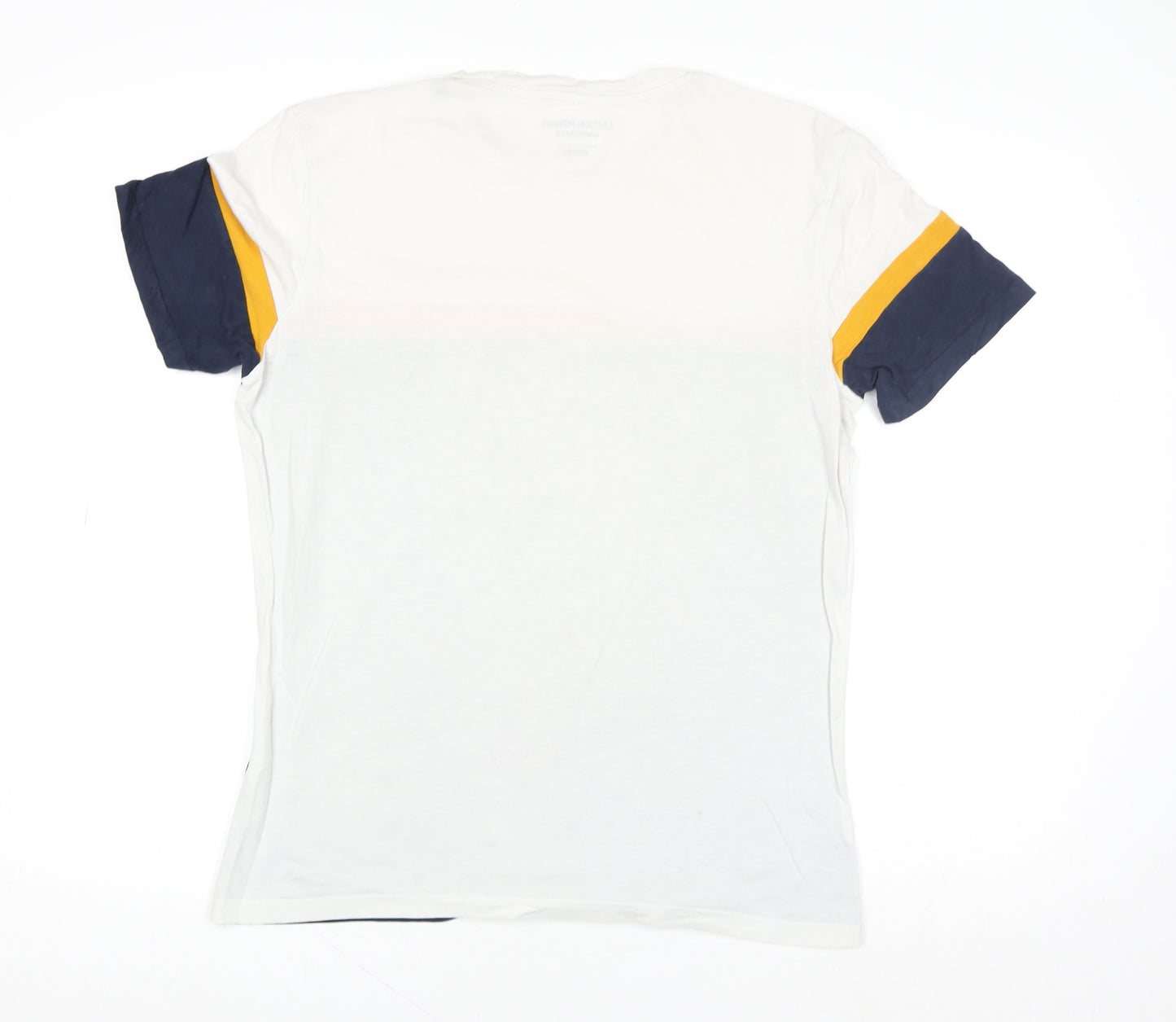Jack & Jones Mens Multicoloured Cotton Crew Neck T-Shirt Size M