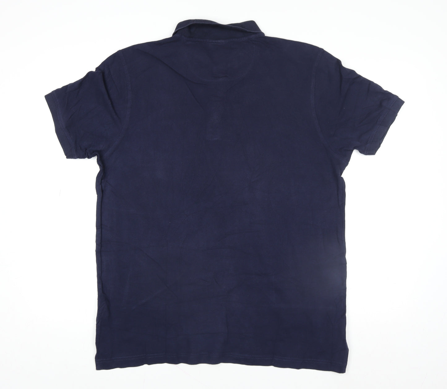 Pierre Cardin Men's Blue Cotton Polo Shirt Size L Casual Classic