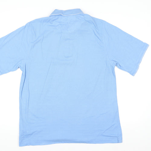 Nike Men's Blue Dri-Fit Golf Polo Shirt Size L Cotton Blend