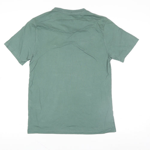Levi's Men's Green V-Neck Cotton Short Sleeve T-Shirt Size S