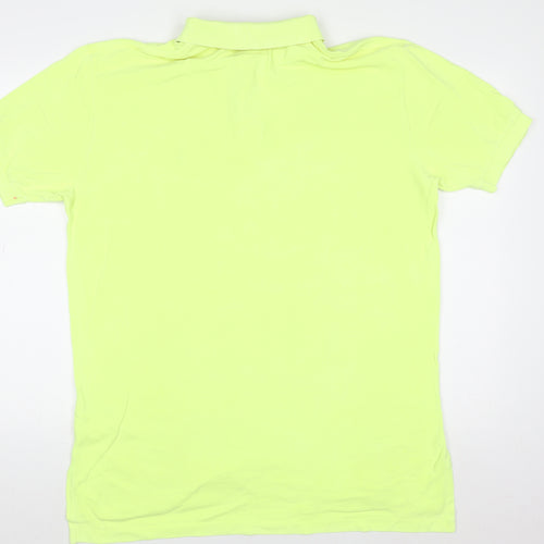 Ralph Lauren Men's Yellow Classic Fit Polo Shirt L Cotton