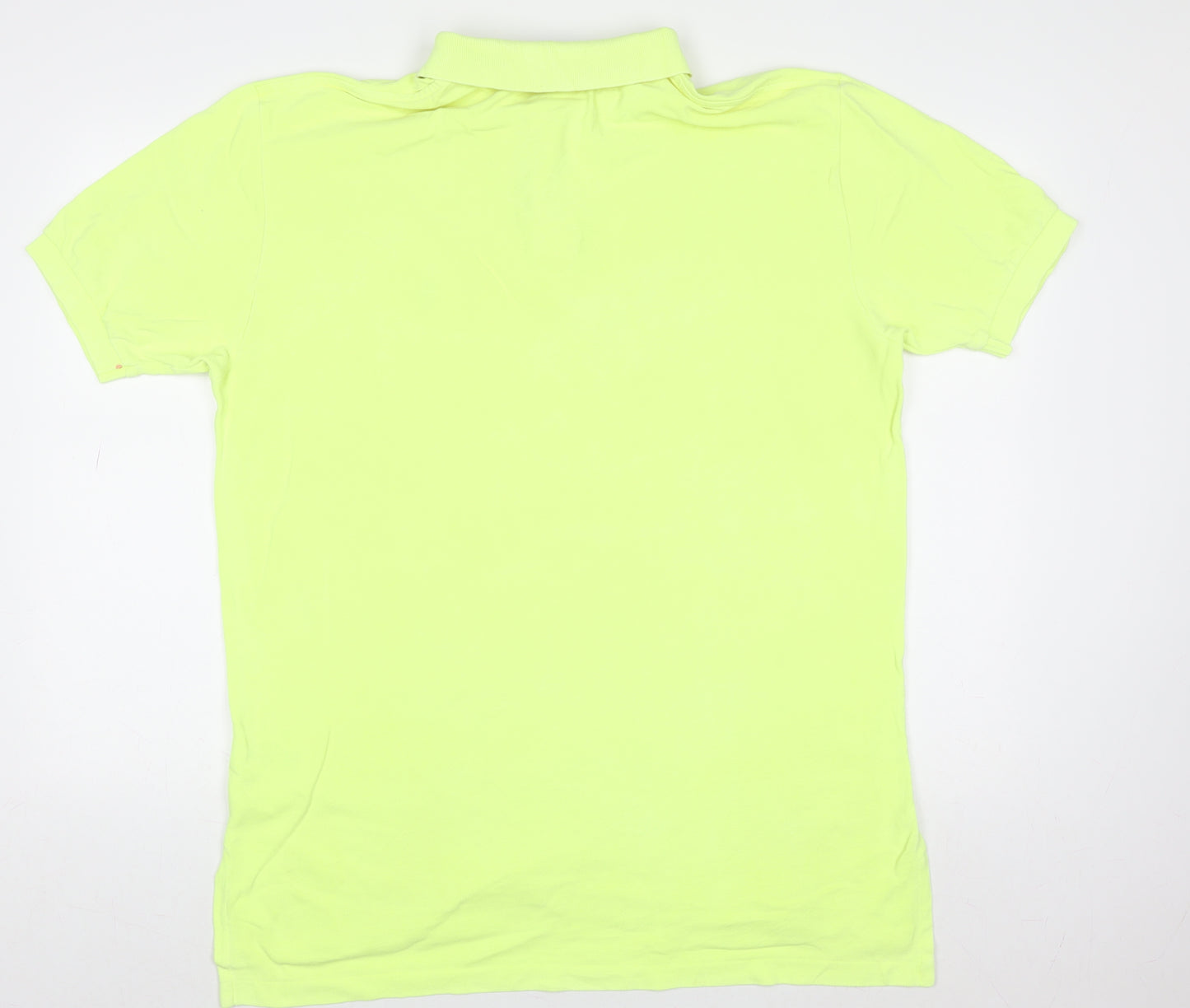 Ralph Lauren Men's Yellow Classic Fit Polo Shirt L Cotton