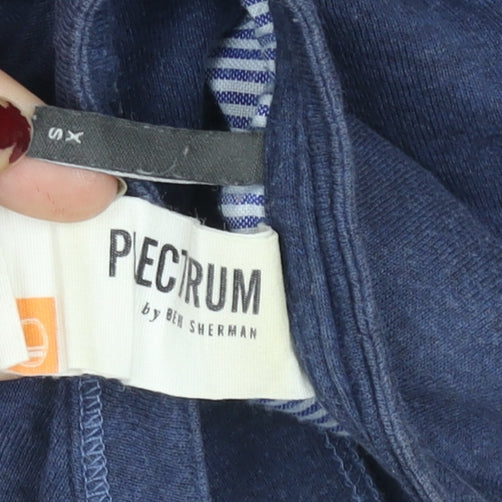 Ben Sherman Men’s Blue XS Cotton Short Sleeve Henley Polo Shirt