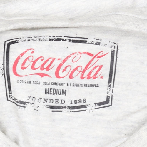 TU Women’s Grey Coca-Cola Graphic T-Shirt Size M Short Sleeve Cotton