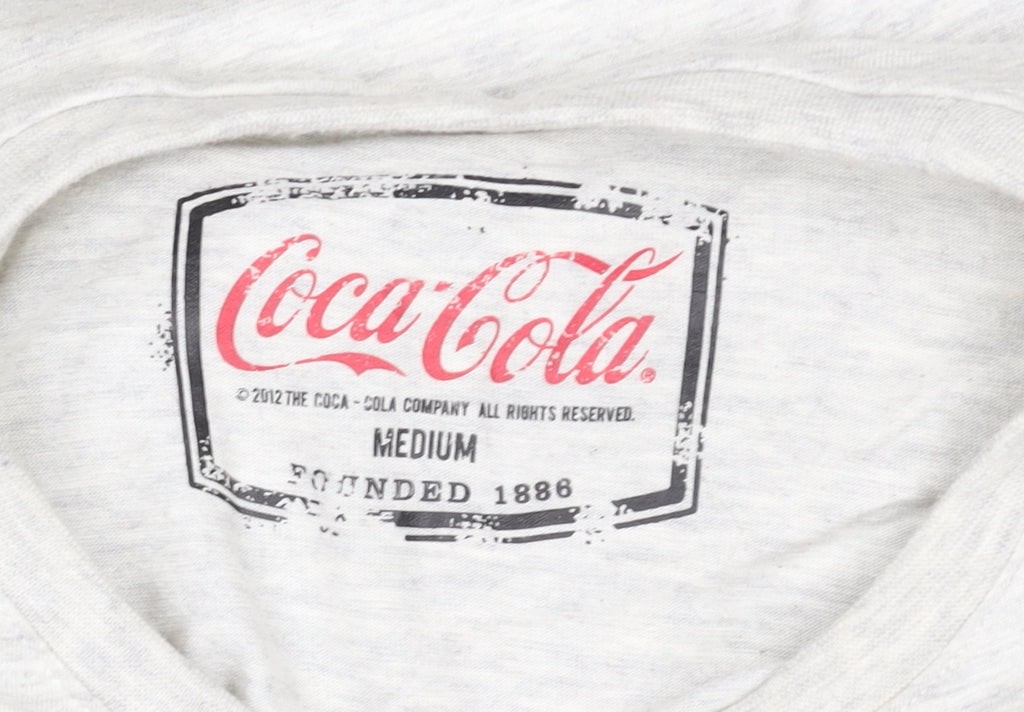 TU Women’s Grey Coca-Cola Graphic T-Shirt Size M Short Sleeve Cotton
