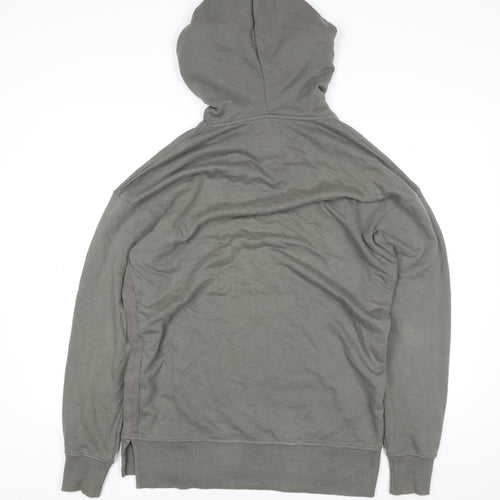 New Look Men Grey Pullover Hoodie Small Regular Fit