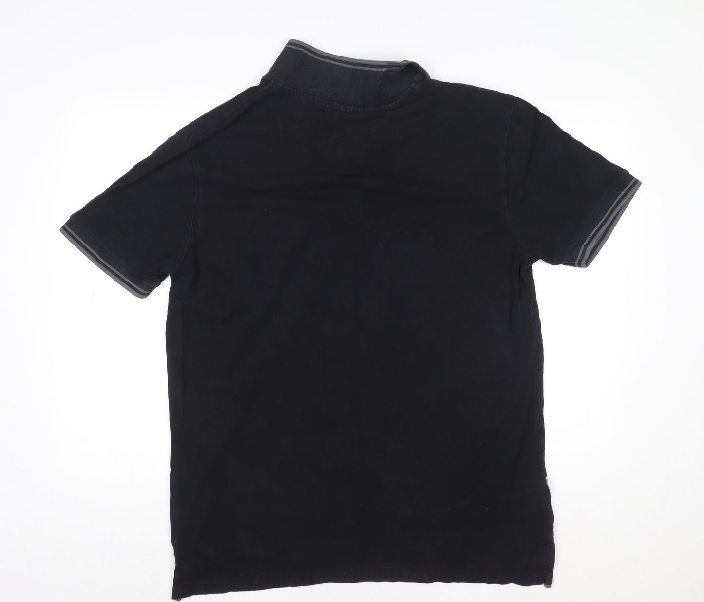 Lambretta Men’s Black 2XL Polo Shirt Short Sleeve Cotton Classic Fit