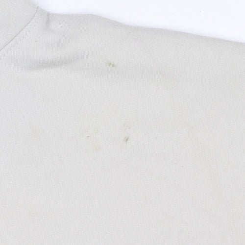 Zara Women Beige Pullover Hoodie Size S Cotton Blend Casual