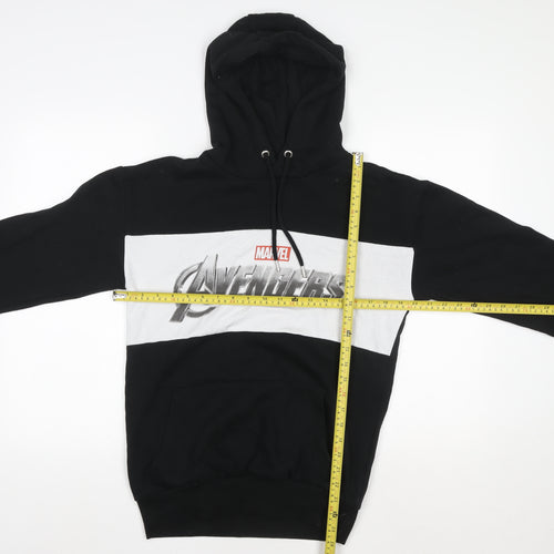 Primark Men’s Black Avengers Hoodie Small Pullover Graphic Print