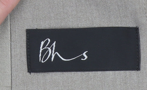 BHS Women Beige Size 14 Classic Two-Button Blazer Jacket