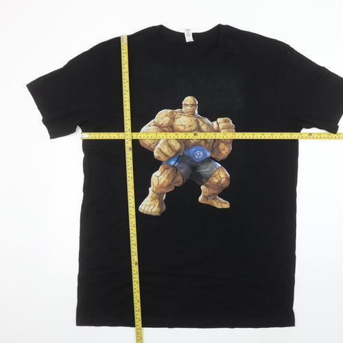 AS Colour Men's Black The Thing Marvel Graphic T-Shirt XL Cotton