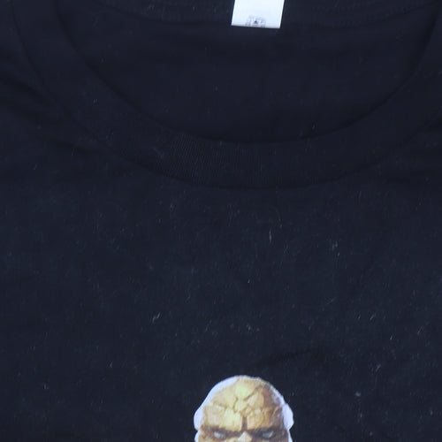 AS Colour Men's Black The Thing Marvel Graphic T-Shirt XL Cotton