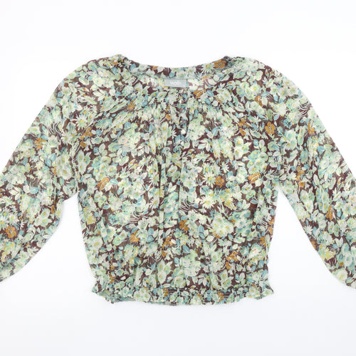 Wallis Women’s Multicoloured Floral Chiffon Tunic Blouse M