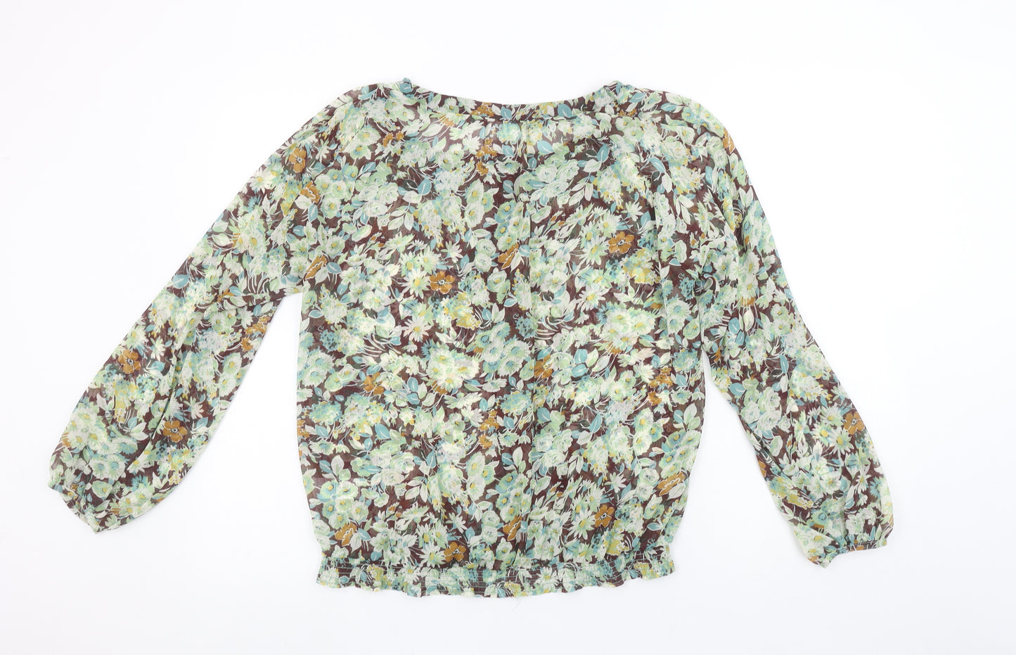 Wallis Women’s Multicoloured Floral Chiffon Tunic Blouse M