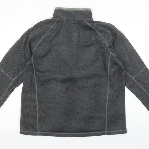 Rab Mens XL Grey 1/4 Zip Fleece Pullover Sweatshirt Outdoor Hiking