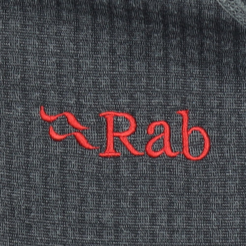 Rab Mens XL Grey 1/4 Zip Fleece Pullover Sweatshirt Outdoor Hiking