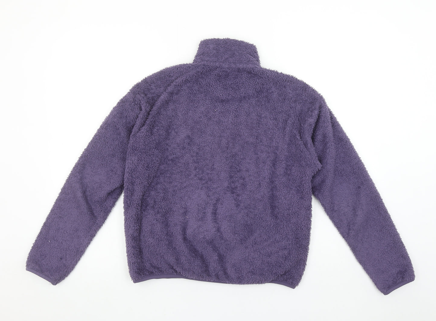 Uniqlo Women Purple Fleece Full Zip Jacket Size 2XS