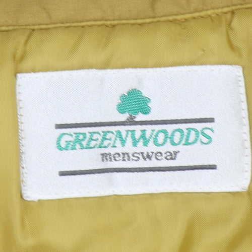 Greenwoods Mens Beige L Bomber Jacket Polyester Lined Full Zip
