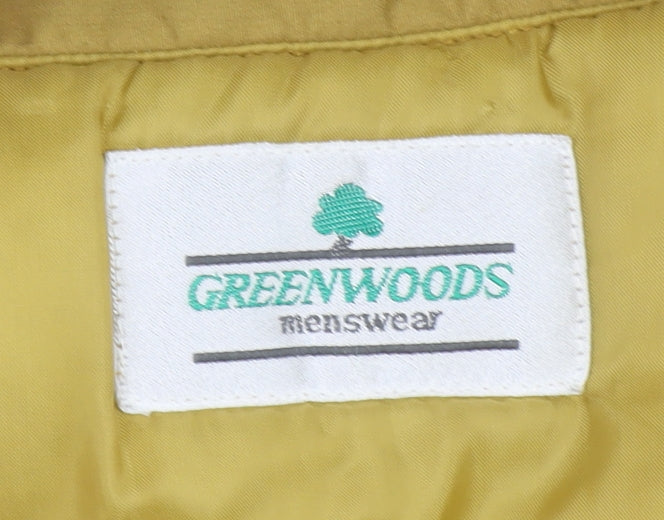 Greenwoods Mens Beige L Bomber Jacket Polyester Lined Full Zip