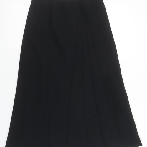 Marks and Spencer Womens Black Midi Pencil Skirt Size 8 Lined Workwear