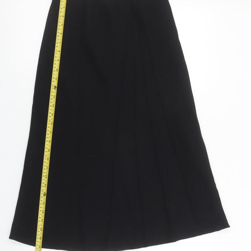 Marks and Spencer Womens Black Midi Pencil Skirt Size 8 Lined Workwear