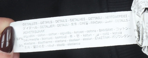 Zara Boys Black 9 Years Half Zip Hoodie with Front Pocket and Hood