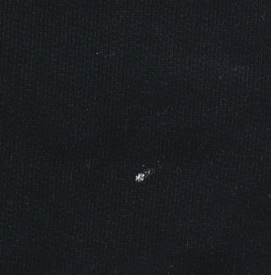 Zara Boys Black 9 Years Half Zip Hoodie with Front Pocket and Hood