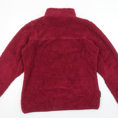 Mountain Life Women’s Red 1/2 Zip Fleece Sweatshirt Size 14