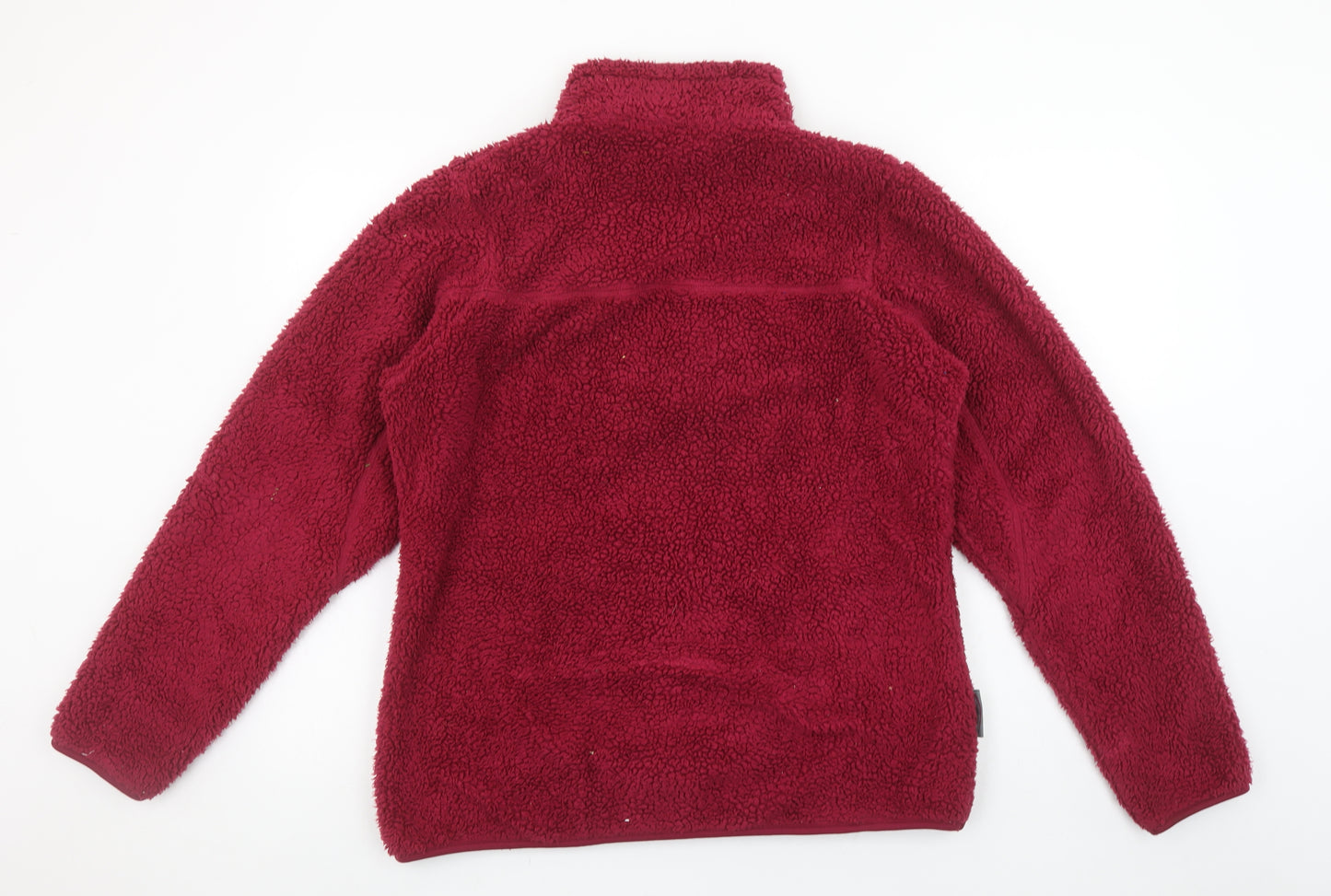 Mountain Life Women’s Red 1/2 Zip Fleece Sweatshirt Size 14
