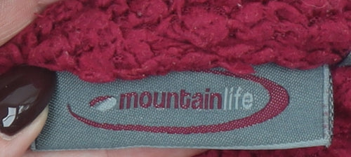 Mountain Life Women’s Red 1/2 Zip Fleece Sweatshirt Size 14