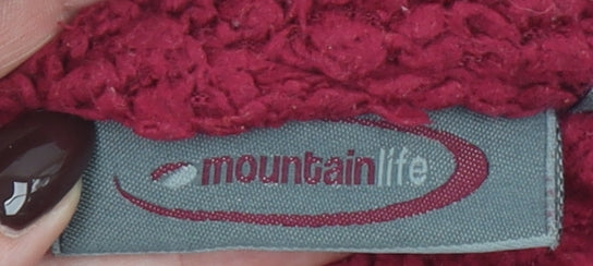Mountain Life Women’s Red 1/2 Zip Fleece Sweatshirt Size 14