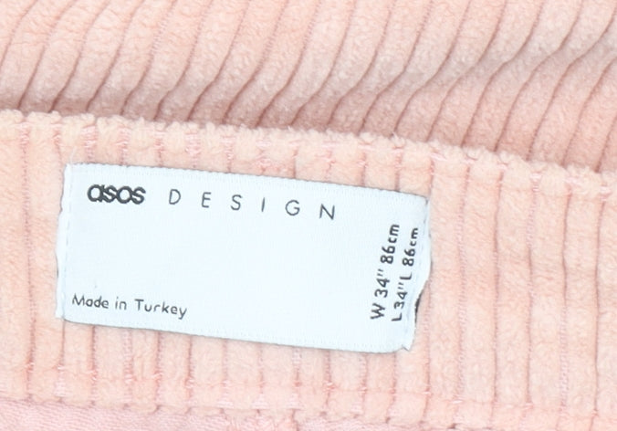 ASOS DESIGN Men’s Pink Corduroy Chino Trousers W34 L34