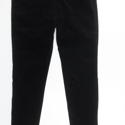 J Brand Women's Black Velvet Skinny Trousers Size 32