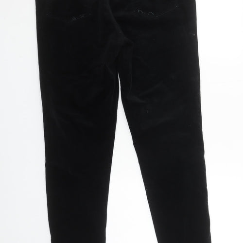 J Brand Women's Black Velvet Skinny Trousers Size 32