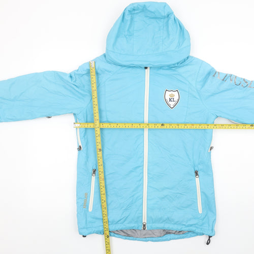 Kingsland Equestrian Women's Blue Hooded Puffer Jacket Size S