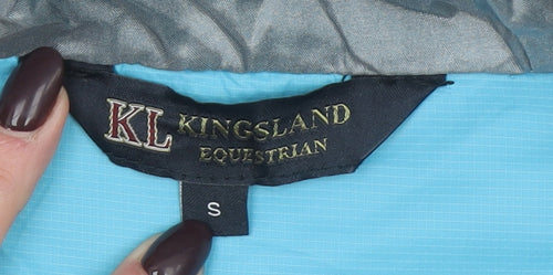 Kingsland Equestrian Women's Blue Hooded Puffer Jacket Size S