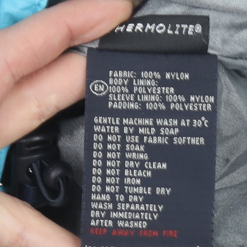 Kingsland Equestrian Women's Blue Hooded Puffer Jacket Size S