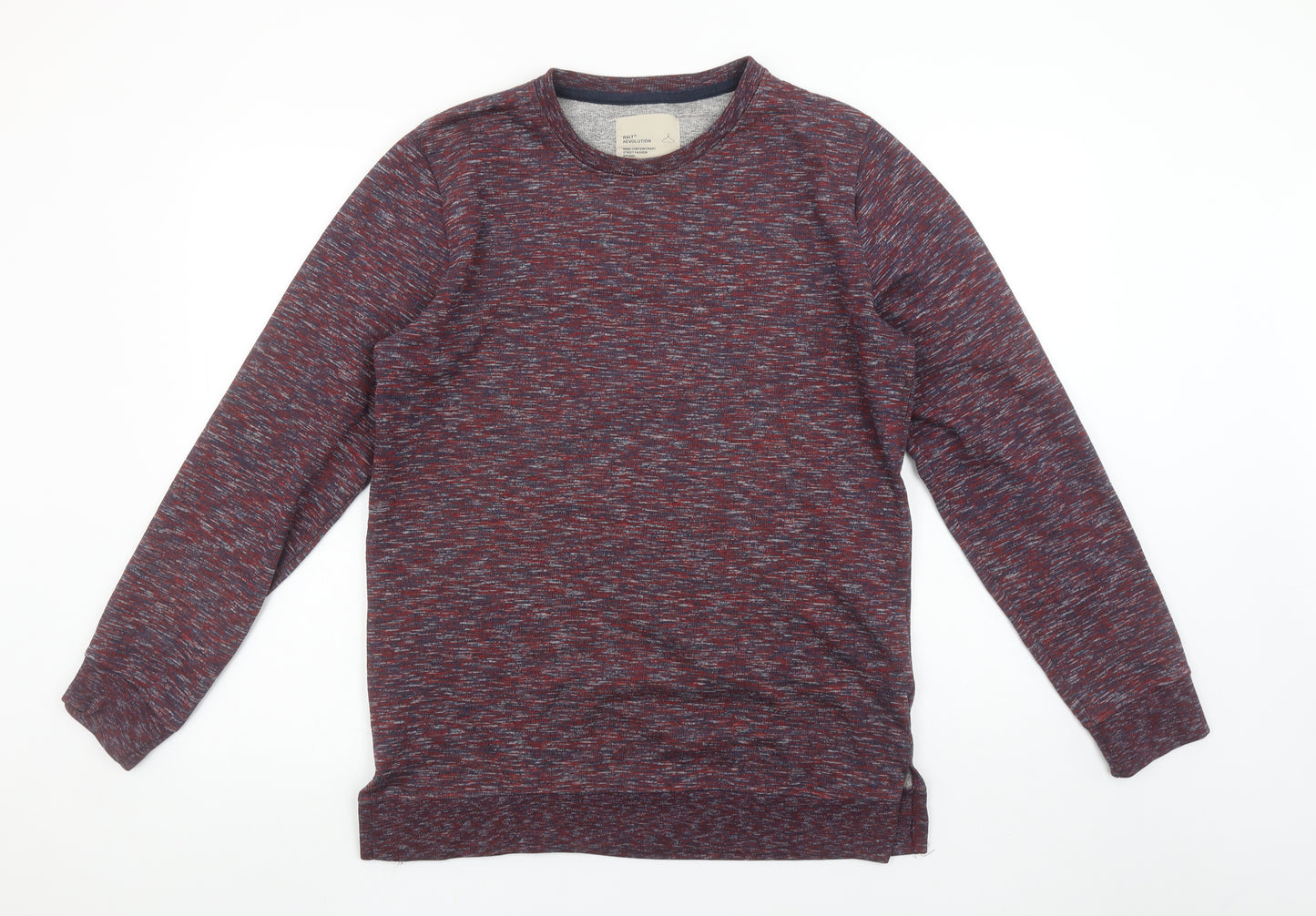 Revolution Mens Multicoloured Knit Crew Neck Sweatshirt M