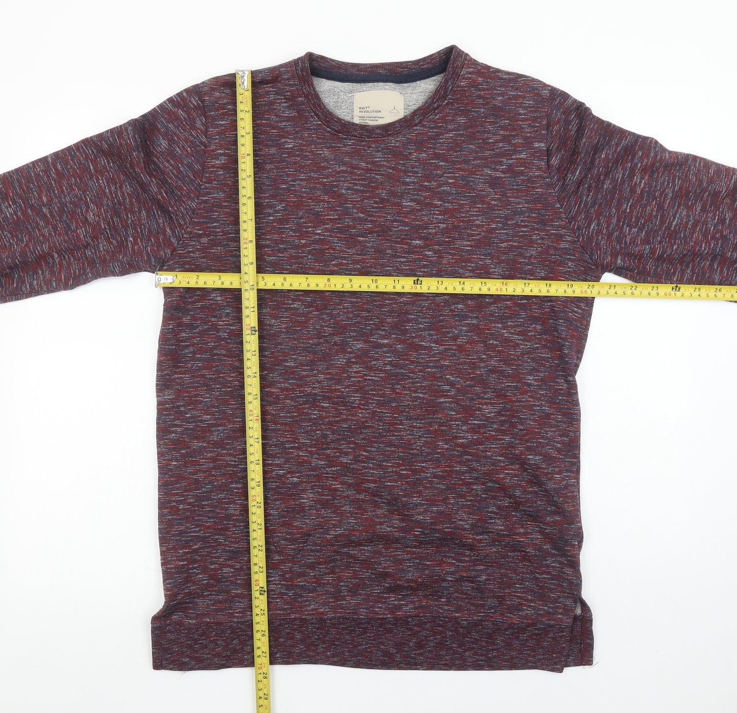 Revolution Mens Multicoloured Knit Crew Neck Sweatshirt M