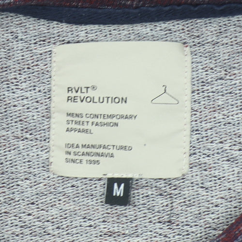 Revolution Mens Multicoloured Knit Crew Neck Sweatshirt M