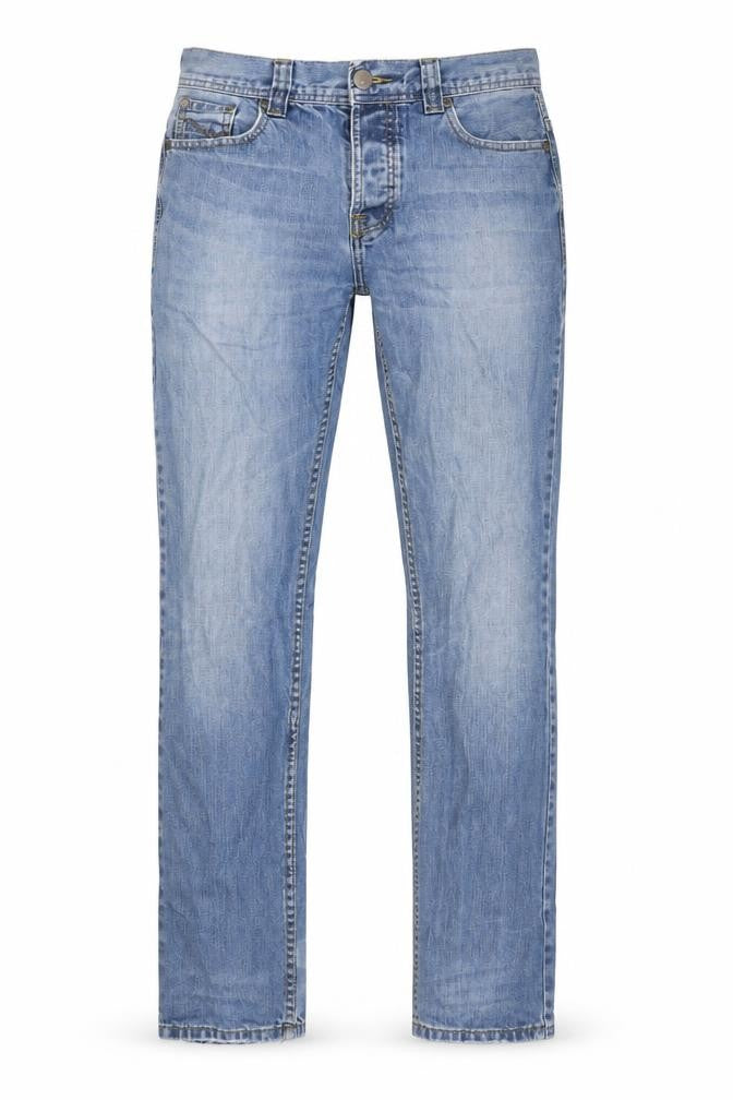 Front view of Firetrap Men’s Blue 30R Straight Fit Denim Jeans